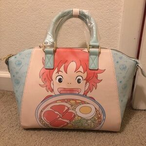 Loungefly Studio Ghibli Ponyo Ramen Satchel Bag Purse